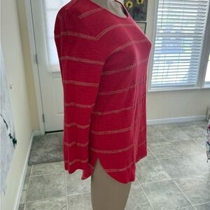 Tommy Bahama Red Striped Blouse